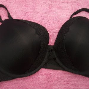 WOMENS SZ 44 DD BRA FROM CACIQUE BLACK PADDED NICE